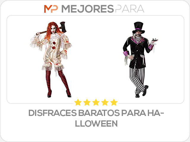 disfraces baratos para halloween