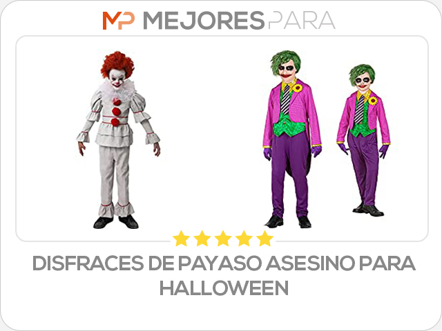 disfraces de payaso asesino para halloween