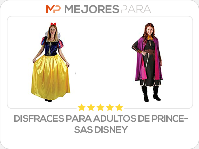 disfraces para adultos de princesas disney