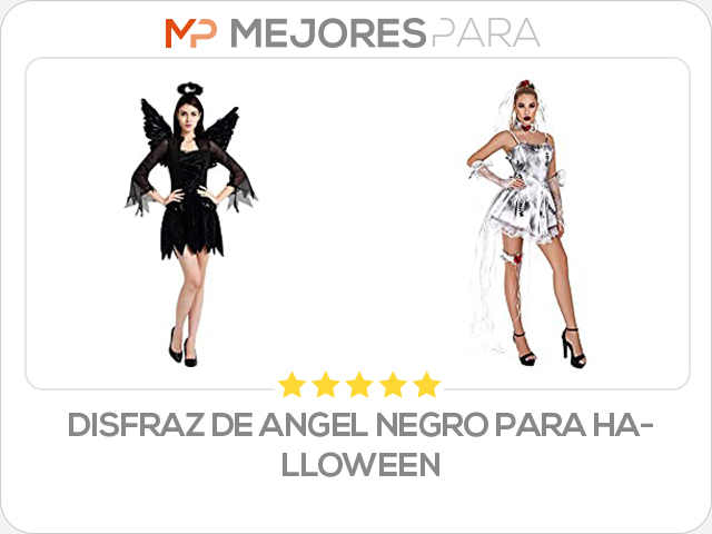 disfraz de angel negro para halloween