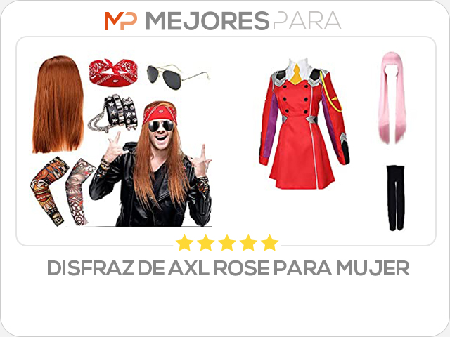 disfraz de axl rose para mujer