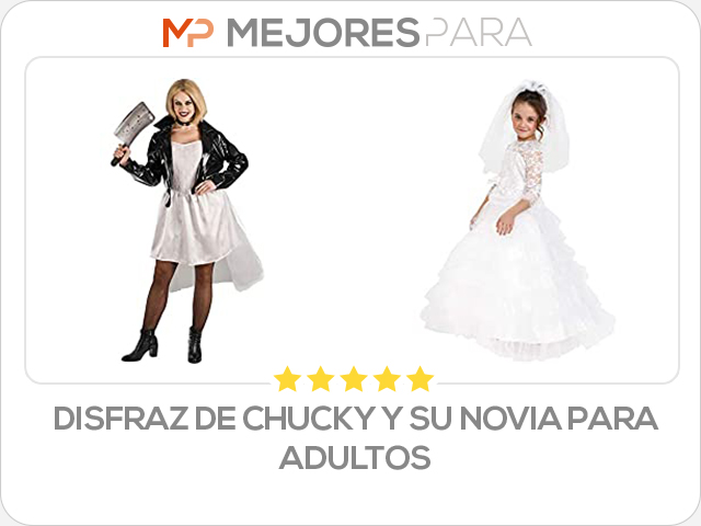 disfraz de chucky y su novia para adultos