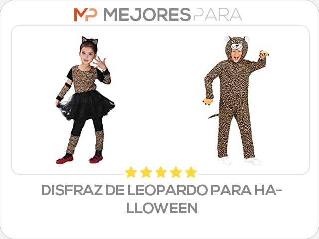 disfraz de leopardo para halloween