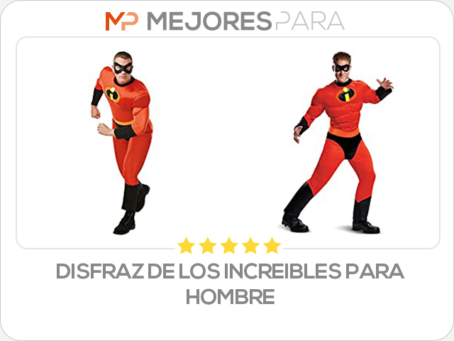 disfraz de los increibles para hombre