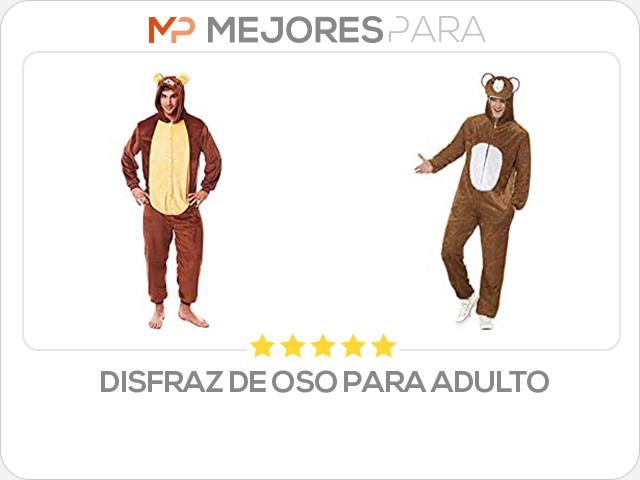 disfraz de oso para adulto