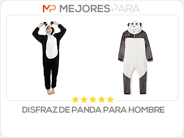 disfraz de panda para hombre