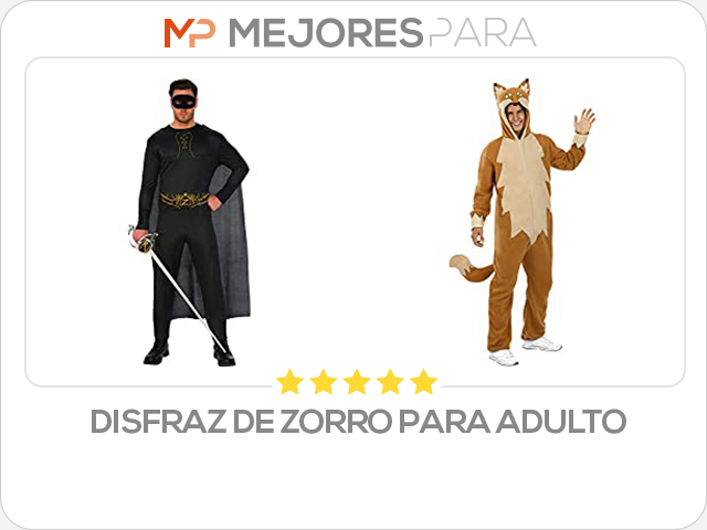 disfraz de zorro para adulto