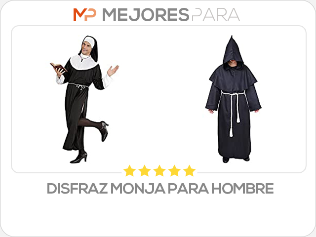 disfraz monja para hombre