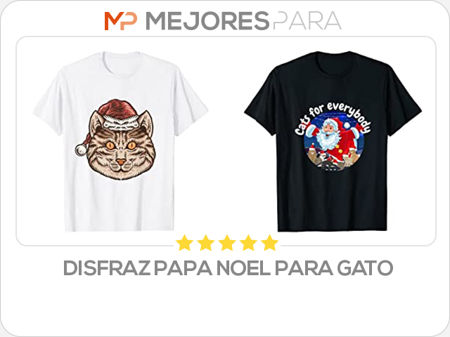 disfraz papa noel para gato