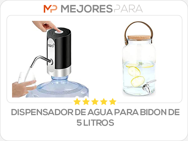 dispensador de agua para bidon de 5 litros