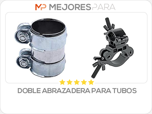 doble abrazadera para tubos