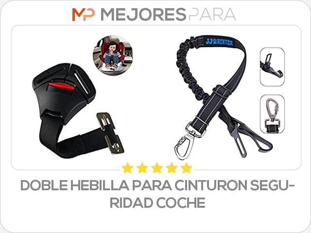 doble hebilla para cinturon seguridad coche