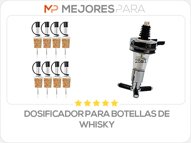 dosificador para botellas de whisky