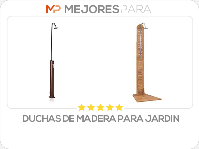 duchas de madera para jardin