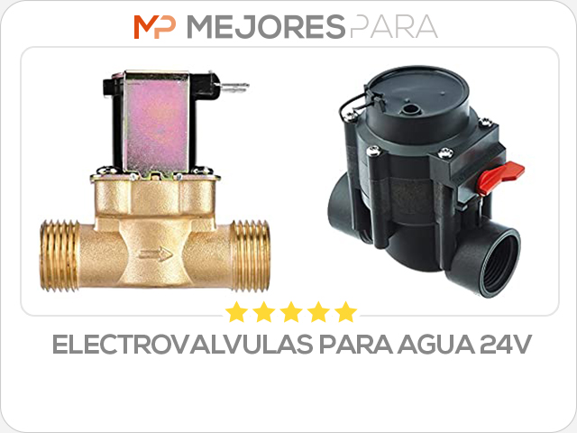 electrovalvulas para agua 24v