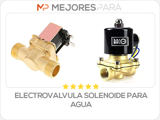 electrovalvula solenoide para agua