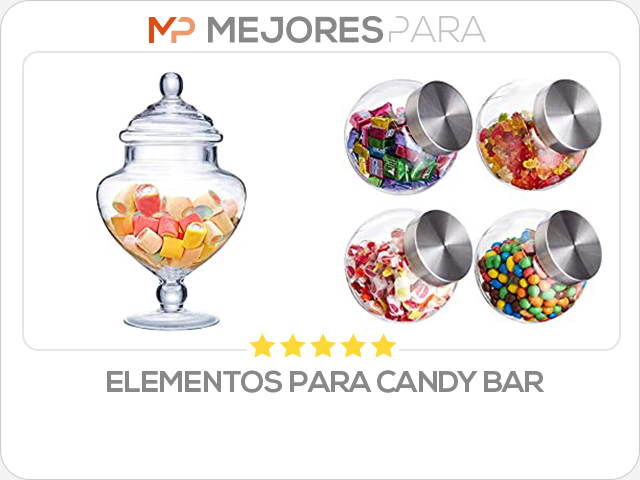 elementos para candy bar