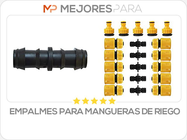 empalmes para mangueras de riego