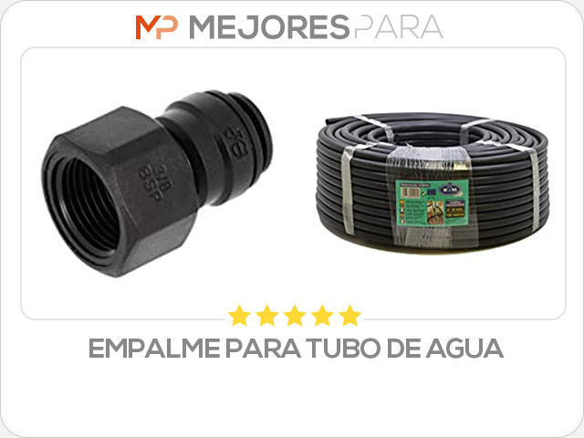 empalme para tubo de agua