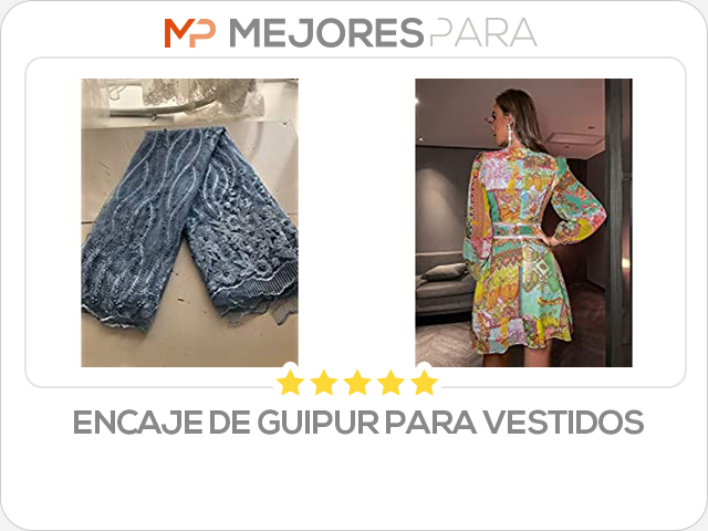 encaje de guipur para vestidos