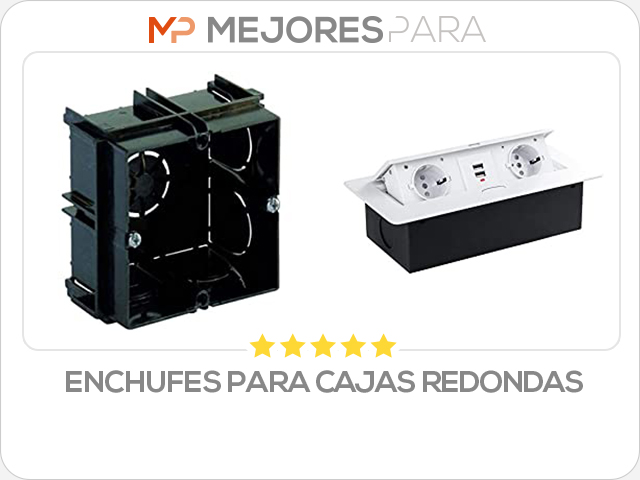 enchufes para cajas redondas