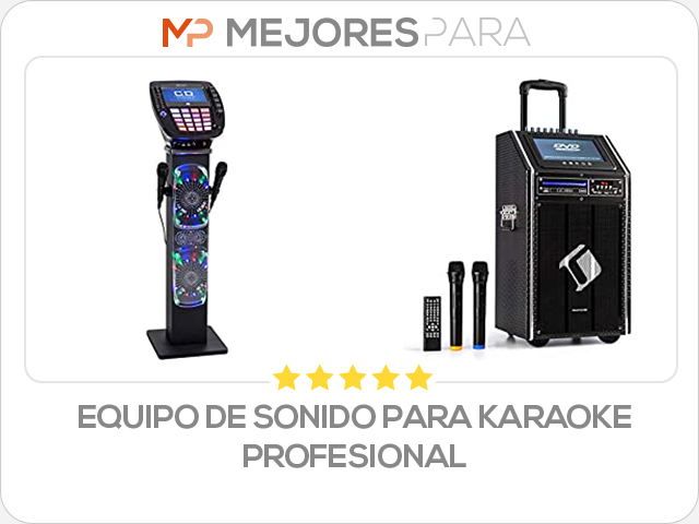 equipo de sonido para karaoke profesional