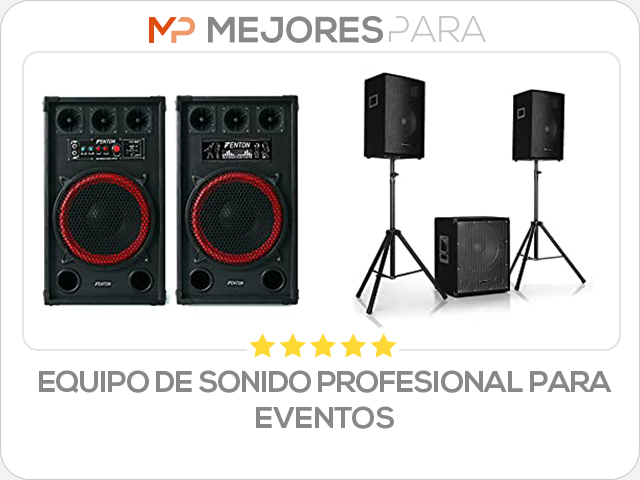 equipo de sonido profesional para eventos