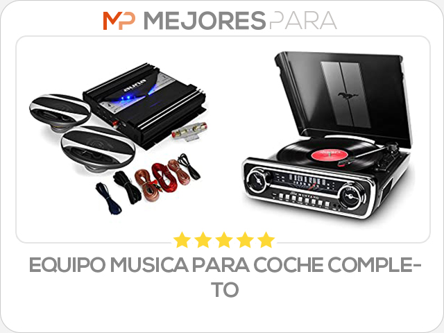 equipo musica para coche completo