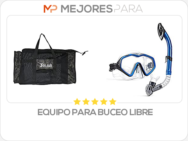 equipo para buceo libre