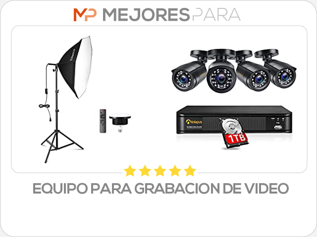 equipo para grabacion de video