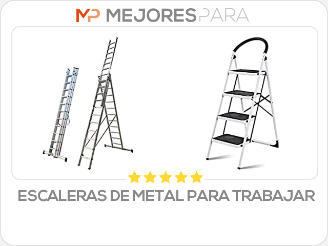 escaleras de metal para trabajar