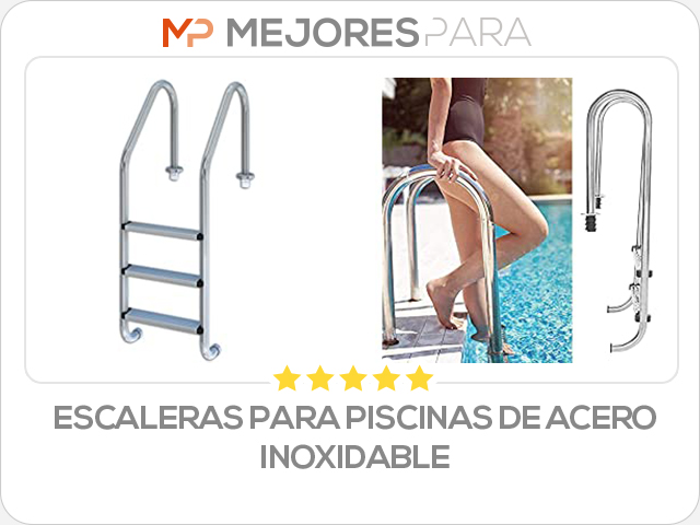 escaleras para piscinas de acero inoxidable