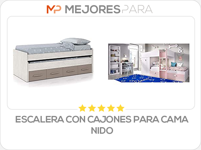 escalera con cajones para cama nido