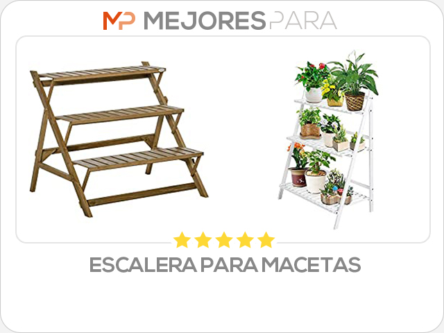 escalera para macetas