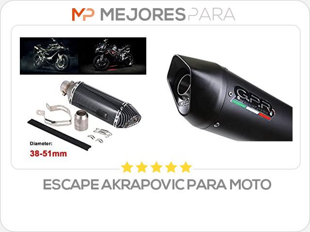 escape akrapovic para moto