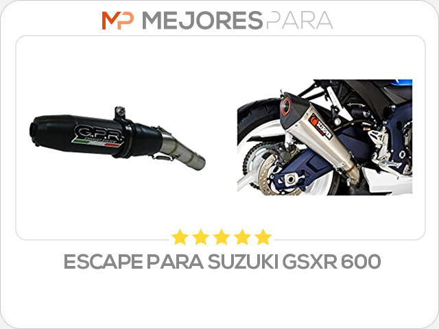 escape para suzuki gsxr 600