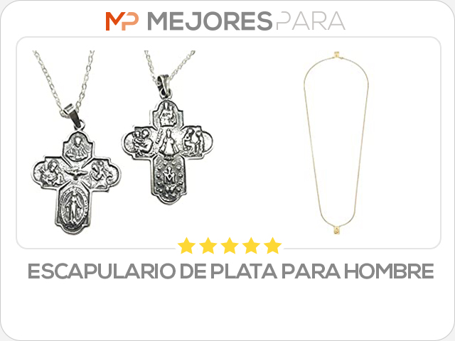 escapulario de plata para hombre