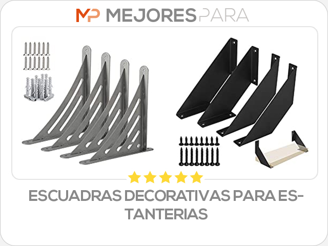 escuadras decorativas para estanterias