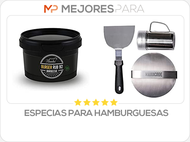 especias para hamburguesas