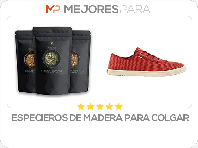 especieros de madera para colgar