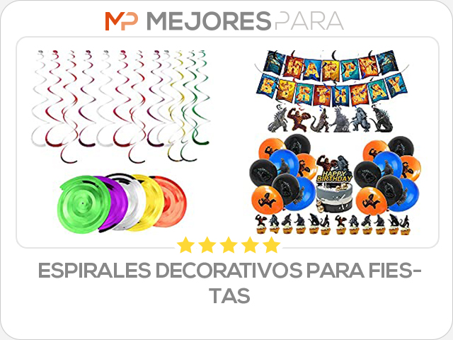 espirales decorativos para fiestas