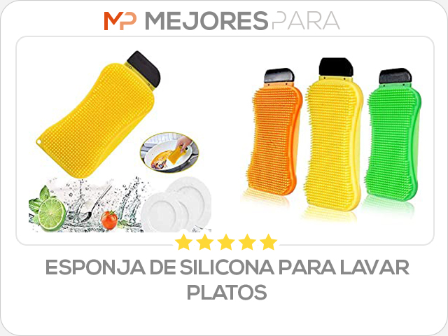 esponja de silicona para lavar platos