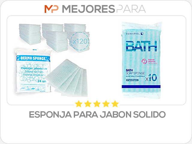 esponja para jabon solido