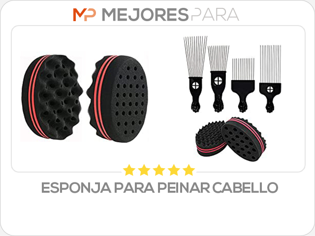 esponja para peinar cabello