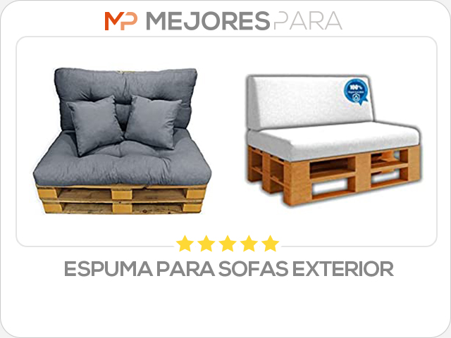 espuma para sofas exterior