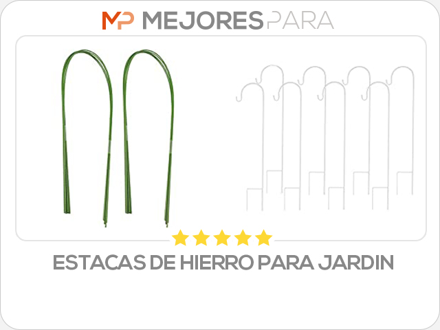 estacas de hierro para jardin