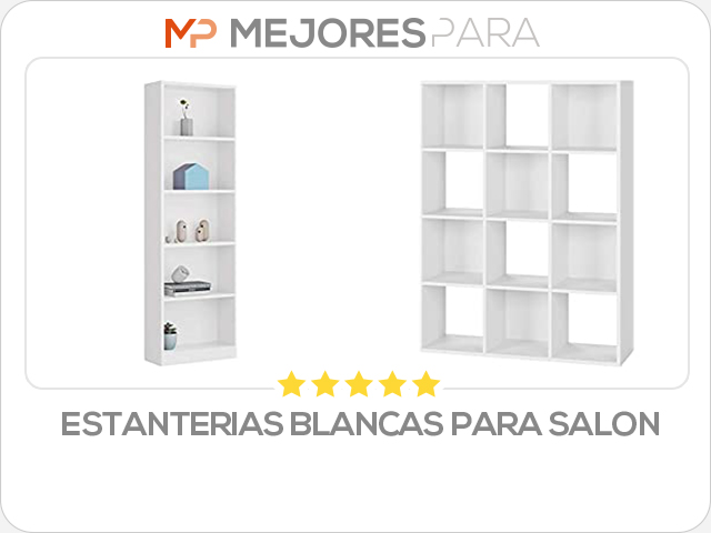 estanterias blancas para salon