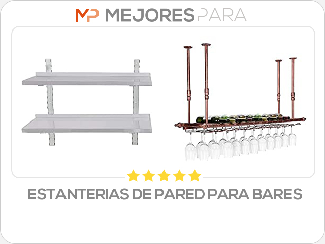 estanterias de pared para bares