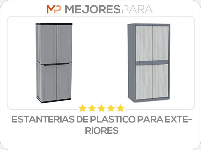 estanterias de plastico para exteriores