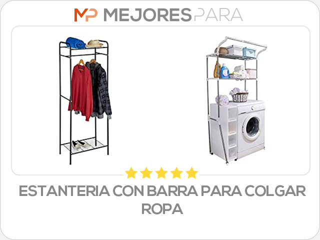 estanteria con barra para colgar ropa